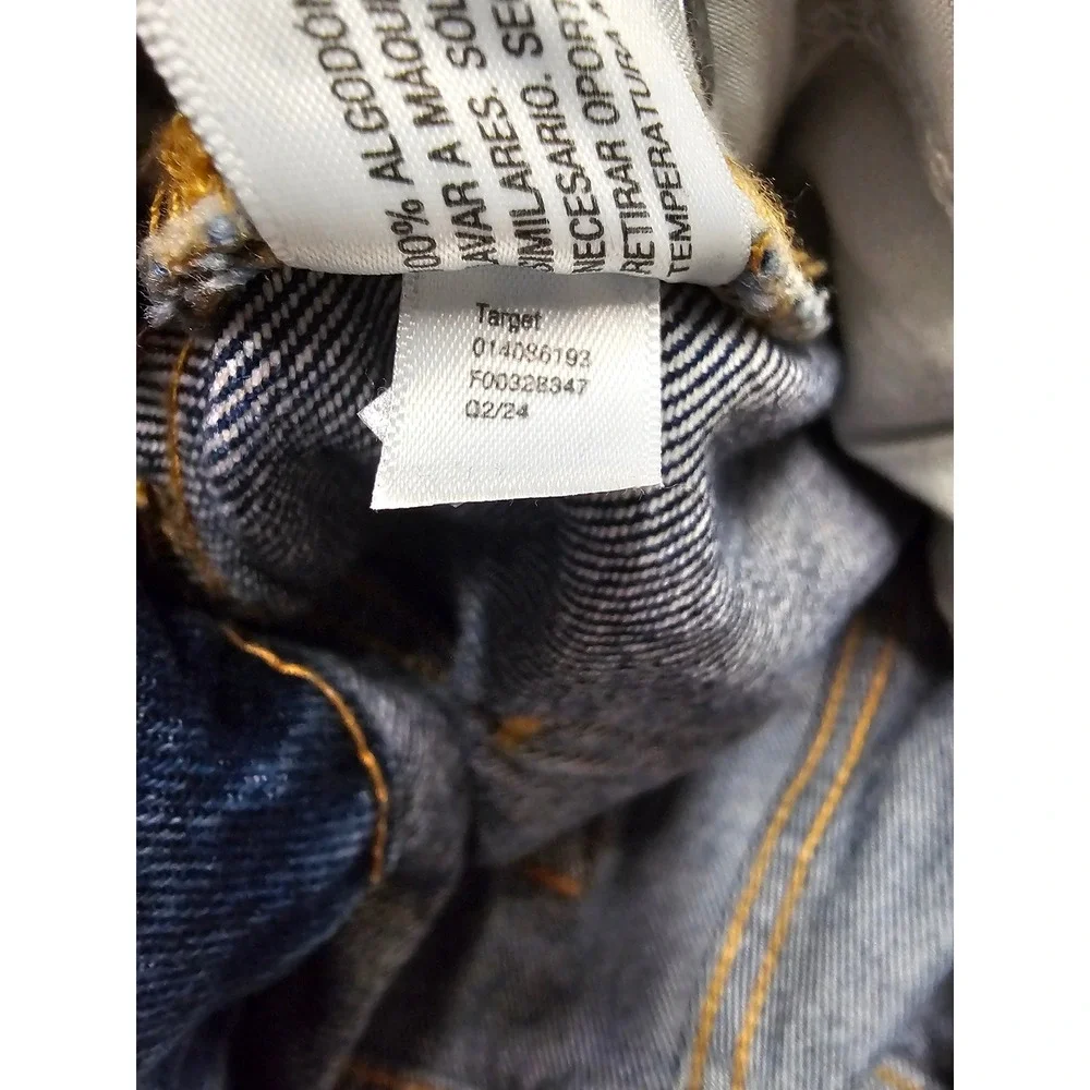 Universal Thread Womens 90s Baggy Mid Rise Jeans Blue Cotton Casual Size 2